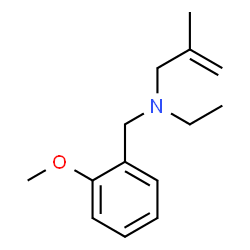 ChemSpider 2D Image | N-Ethyl-N-(2-methoxybenzyl)-2-methyl-2-propen-1-amine | C14H21NO