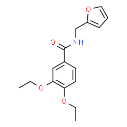 ChemSpider 2D Image | 3,4-Diethoxy-N-(2-furylmethyl)benzamide | C16H19NO4