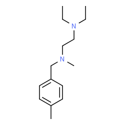 ChemSpider 2D Image | N,N-Diethyl-N'-methyl-N'-(4-methylbenzyl)-1,2-ethanediamine | C15H26N2