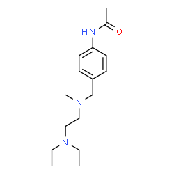 ChemSpider 2D Image | N-[4-({[2-(Diethylamino)ethyl](methyl)amino}methyl)phenyl]acetamide | C16H27N3O