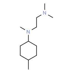 ChemSpider 2D Image | N,N,N'-Trimethyl-N'-(4-methylcyclohexyl)-1,2-ethanediamine | C12H26N2