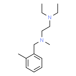 ChemSpider 2D Image | N,N-Diethyl-N'-methyl-N'-(2-methylbenzyl)-1,2-ethanediamine | C15H26N2