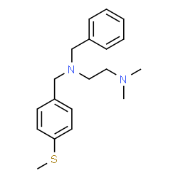 ChemSpider 2D Image | N-Benzyl-N',N'-dimethyl-N-[4-(methylsulfanyl)benzyl]-1,2-ethanediamine | C19H26N2S