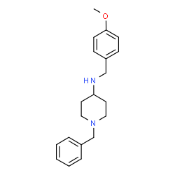 ChemSpider 2D Image | 1-Benzyl-N-(4-methoxybenzyl)-4-piperidinamine | C20H26N2O