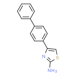 ChemSpider 2D Image | 2-Amino-4-(4-biphenylyl)thiazole | C15H12N2S