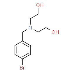 ChemSpider 2D Image | 2,2'-[(4-Bromobenzyl)imino]diethanol | C11H16BrNO2