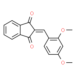 ChemSpider 2D Image | 2-(2,4-Dimethoxybenzylidene)-1H-indene-1,3(2H)-dione | C18H14O4