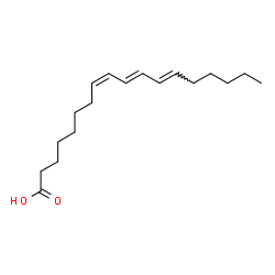 ChemSpider 2D Image | (8Z,10E,12E)-8,10,12-Octadecatrienoic acid | C18H30O2