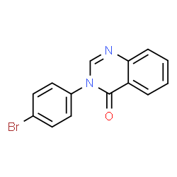 ChemSpider 2D Image | 3-(4-Bromophenyl)-4(3H)-quinazolinone | C14H9BrN2O