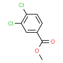 ChemSpider 2D Image | METHYL 3,4-DICHLOROBENZOATE | C8H6Cl2O2