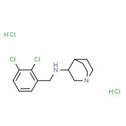 ChemSpider 2D Image | N-(2,3-Dichlorobenzyl)quinuclidin-3-amine dihydrochloride | C14H20Cl4N2