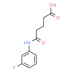ChemSpider 2D Image | 5-[(3-Fluorophenyl)amino]-5-oxopentanoic acid | C11H12FNO3