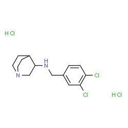 ChemSpider 2D Image | N-(3,4-Dichlorobenzyl)quinuclidin-3-amine dihydrochloride | C14H20Cl4N2