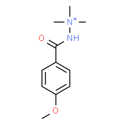 ChemSpider 2D Image | 2-(4-Methoxybenzoyl)-1,1,1-trimethylhydrazinium | C11H17N2O2