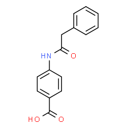 ChemSpider 2D Image | 4-(2-phenylacetamido)benzoic acid | C15H13NO3