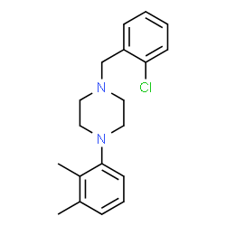 ChemSpider 2D Image | 1-(2-Chlorobenzyl)-4-(2,3-dimethylphenyl)piperazine | C19H23ClN2
