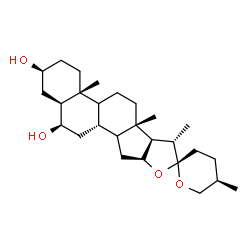 ChemSpider 2D Image | (3beta,5alpha,6beta,9xi,14xi,25R)-Spirostan-3,6-diol | C27H44O4