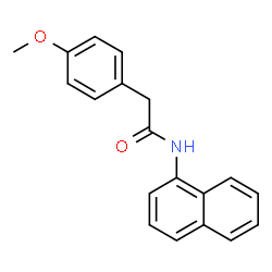 ChemSpider 2D Image | 2-(4-Methoxyphenyl)-N-(1-naphthyl)acetamide | C19H17NO2