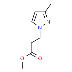 ChemSpider 2D Image | methyl 3-(3-methylpyrazol-1-yl)propanoate | C8H12N2O2