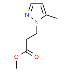 ChemSpider 2D Image | Methyl 3-(5-methyl-1H-pyrazol-1-yl)propanoate | C8H12N2O2