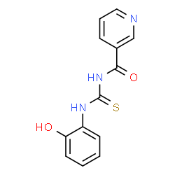 ChemSpider 2D Image | N-[(2-Hydroxyphenyl)carbamothioyl]nicotinamide | C13H11N3O2S