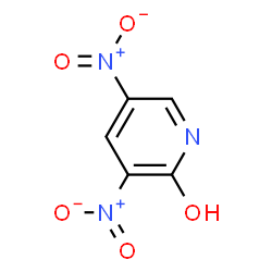 ChemSpider 2D Image | 3,5-dinitro-2-Pyridinol | C5H3N3O5