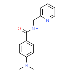 ChemSpider 2D Image | 4-(Dimethylamino)-N-(2-pyridinylmethyl)benzamide | C15H17N3O