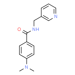 ChemSpider 2D Image | 4-(Dimethylamino)-N-(3-pyridinylmethyl)benzamide | C15H17N3O