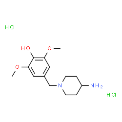 ChemSpider 2D Image | 4-[(4-Amino-1-piperidinyl)methyl]-2,6-dimethoxyphenol dihydrochloride | C14H24Cl2N2O3
