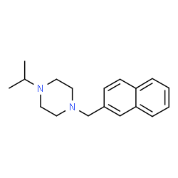 ChemSpider 2D Image | 1-Isopropyl-4-(2-naphthylmethyl)piperazine | C18H24N2