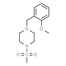 ChemSpider 2D Image | 1-(2-Methoxybenzyl)-4-(methylsulfonyl)piperazine | C13H20N2O3S
