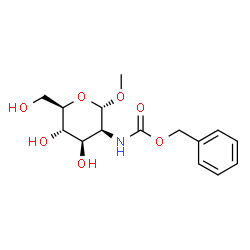 ChemSpider 2D Image | Methyl 2-{[(benzyloxy)carbonyl]amino}-2-deoxy-alpha-D-mannopyranoside | C15H21NO7