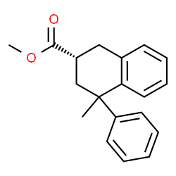 ChemSpider 2D Image | Methyl (2R)-4-methyl-4-phenyl-1,2,3,4-tetrahydro-2-naphthalenecarboxylate | C19H20O2