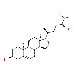ChemSpider 2D Image | (3beta,10alpha,13alpha,17alpha,20S,24S)-Cholest-5-ene-3,24-diol | C27H46O2