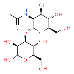 ChemSpider 2D Image | 3-O-(2-Acetamido-2-deoxy-alpha-D-mannopyranosyl)-alpha-D-mannopyranose | C14H25NO11