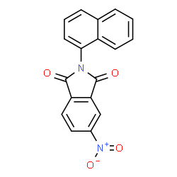 ChemSpider 2D Image | 2-(1-Naphthyl)-5-nitro-1H-isoindole-1,3(2H)-dione | C18H10N2O4