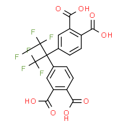 ChemSpider 2D Image | 4,4′-(hexafluoroisopropylidene)diphthalic acid | C19H10F6O8