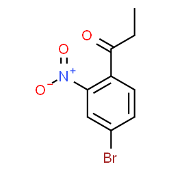ChemSpider 2D Image | 1-(4-Bromo-2-nitrophenyl)-1-propanone | C9H8BrNO3