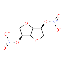 ChemSpider 2D Image | 1,4:3,6-Dianhydro-2,5-di-O-nitro-L-threo-hexitol | C6H8N2O8
