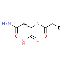 ChemSpider 2D Image | N~2~-(2-~2~H_1_)Ethanoyl-L-asparagine | C6H9DN2O4