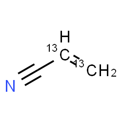 ChemSpider 2D Image | (2,3-~13~C_2_)-2-Propenenitrile | C13C2H3N