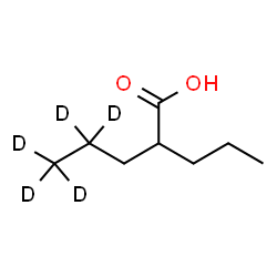 ChemSpider 2D Image | 2-Propyl(4,4,5,5,5-~2~H_5_)pentanoic acid | C8H11D5O2