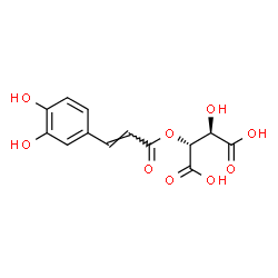 ChemSpider 2D Image | (2R,3R)-2-{[(2E)-3-(3,4-Dihydroxyphenyl)-2-propenoyl]oxy}-3-hydroxysuccinic acid | C13H12O9