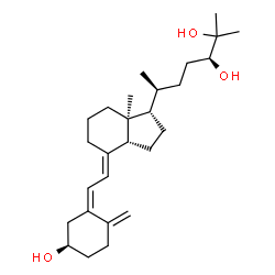 ChemSpider 2D Image | (3R,5Z,7E,13alpha,14beta,17alpha,20S,24S)-9,10-Secocholesta-5,7,10-triene-3,24,25-triol | C27H44O3