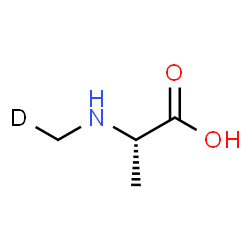 ChemSpider 2D Image | N-(~2~H_1_)Methyl-L-alanine | C4H8DNO2