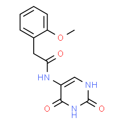 ChemSpider 2D Image | N-(2,4-Dioxo-1,2,3,4-tetrahydro-5-pyrimidinyl)-2-(2-methoxyphenyl)acetamide | C13H13N3O4