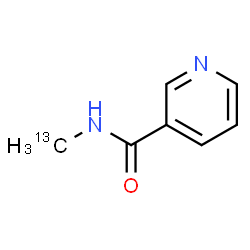 ChemSpider 2D Image | N-(~13~C)Methylnicotinamide | C613CH8N2O