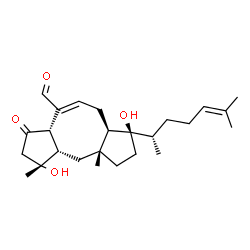 ChemSpider 2D Image | (7E,14alpha)-3,14-Dihydroxy-5-oxoophiobola-7,19-dien-25-al | C25H38O4