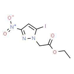 ChemSpider 2D Image | ethyl 2-(5-iodo-3-nitropyrazol-1-yl)acetate | C7H8IN3O4
