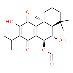 ChemSpider 2D Image | (5beta,6beta,7alpha)-6,12-Dihydroxy-11,14-dioxoabieta-8,12-dien-7-yl formate | C21H28O6